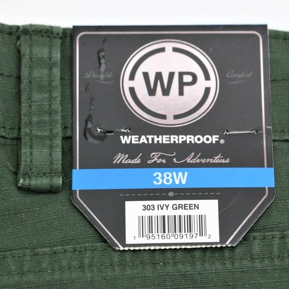 New Weatherproof  Size 42 Men's Ripstop Utility Shorts 10" Inseam Ivy Green WP - Picture 3 of 12